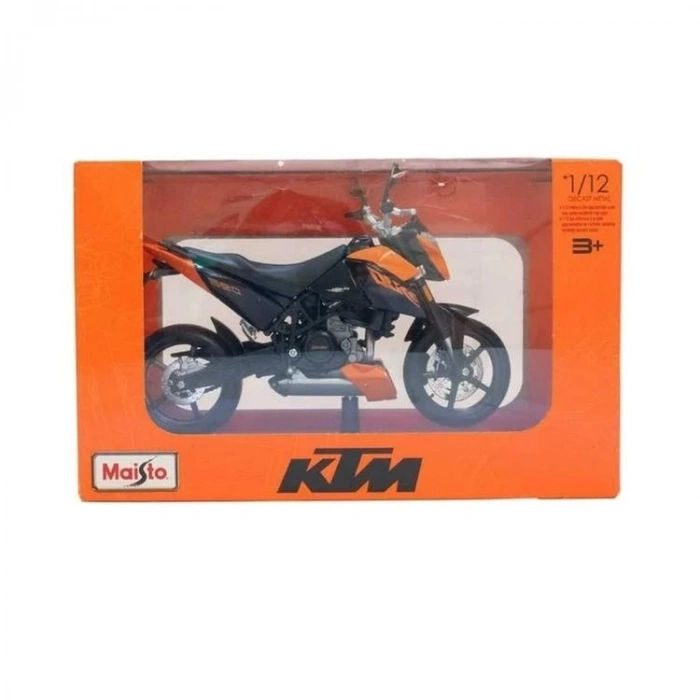 NECO MAISTO 32729 SPECIAL EDITION KTM 690 DUKE 1:12 DIE CAST MODEL ARABA 3+