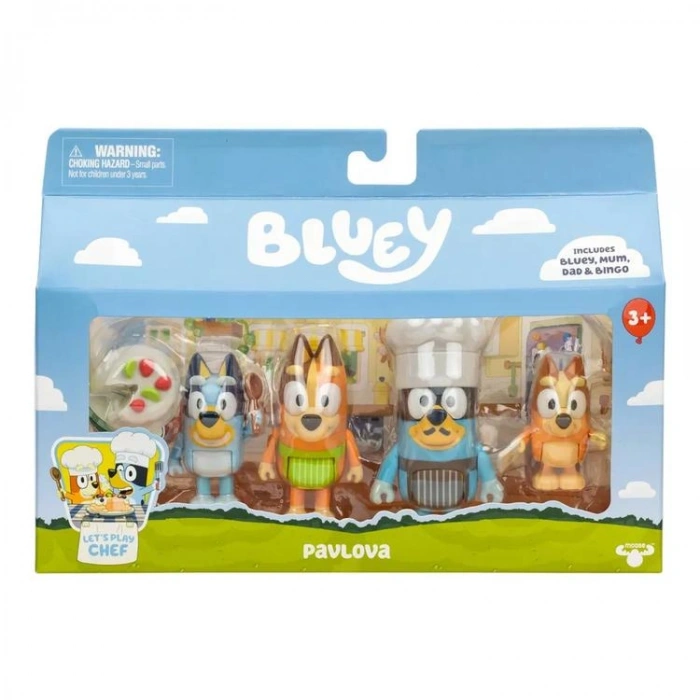 NECOTOYS 18916 BLUEY PAVLOVA 4LÜ AKSESUARLI FİGÜR 3+