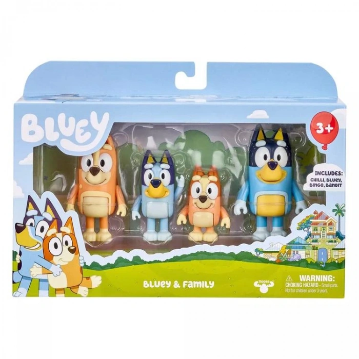NECOTOYS 13009 BLUEY & FAMILY 4LÜ FİGÜR  3+