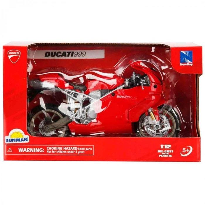 SUNMAN 43833A DUCATI 999 DIE CAST MODEL MOTORSİKLET 1:12