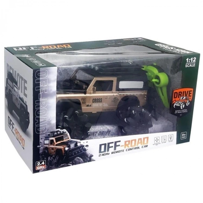 CAN-EM LLM258-22 UZAKTAN KUMANDALI 2.4GHz ŞARJLI 1:12 OFF-ROAD JEEP KUTULU 3+