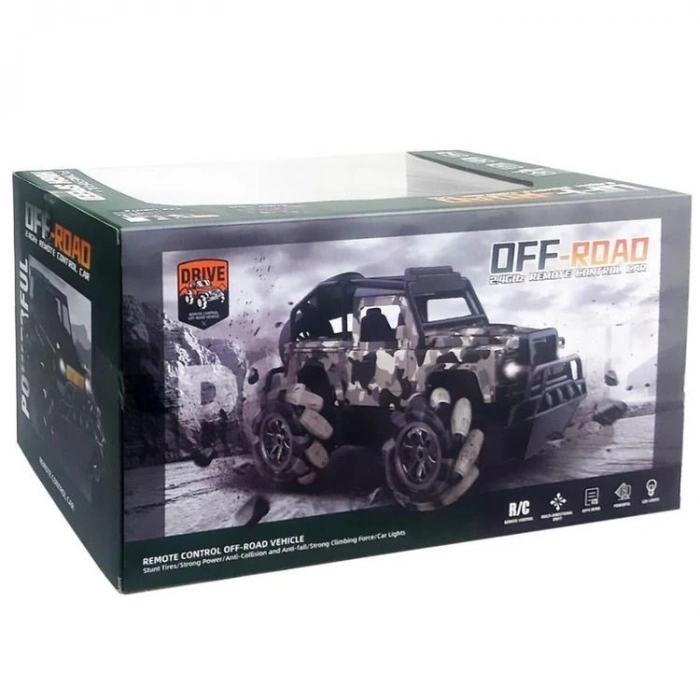 CAN-EM LLM258-22 UZAKTAN KUMANDALI 2.4GHz ŞARJLI 1:12 OFF-ROAD JEEP KUTULU 3+