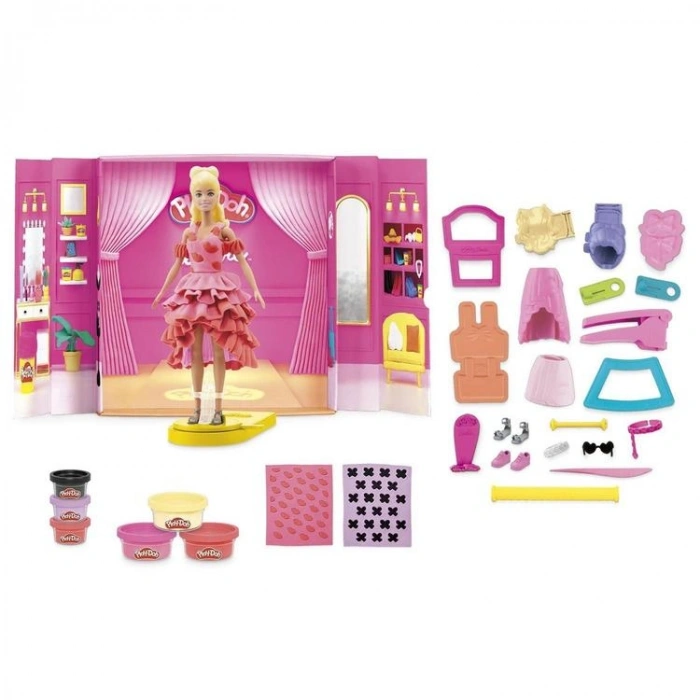PLAY-DOH G1356 BARBIE DESINGER FASHION SHOW - TASARIM MODA SHOW OYUN SETİ 5+