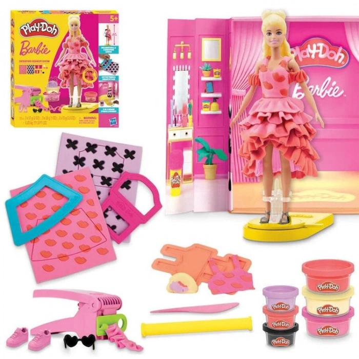 PLAY-DOH G1356 BARBIE DESINGER FASHION SHOW - TASARIM MODA SHOW OYUN SETİ 5+