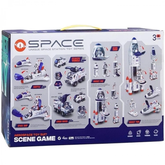 PASİFİK H323-2 SPACE STATION - TOY SERİSİ UZAY İSTASYONU SETİ KUTULU 3+
