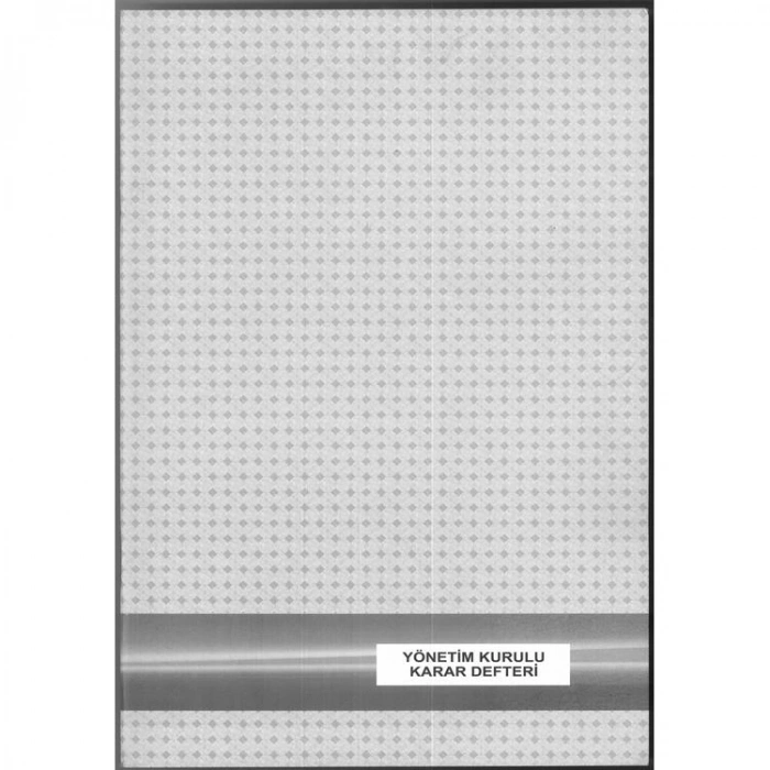 DİLMAN YÖNETİM KURULU KARAR DEFTERİ KARTON KAPAK NUMARALI 40YP.
