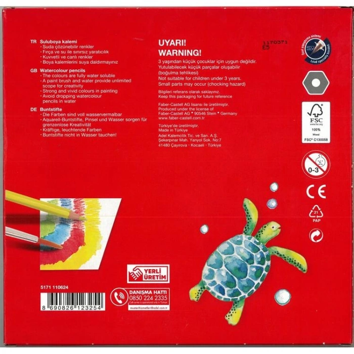 FABER CASTELL REDLINE AQUARELL KURU BOYA 24 RENK