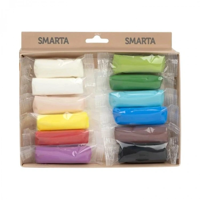 SMARTA HAVAYLA KURUYAN MODELLEME HAMURU BASIC SET 12x25g 12 RENK