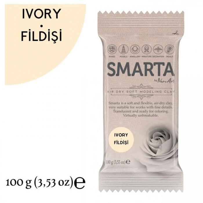 SMARTA MODELLEME KİL HAMURU 100 GR NO:33 FİLDİŞİ (IVORY)