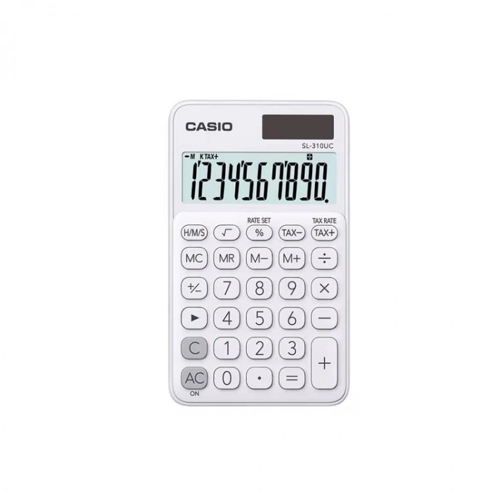 CASIO SL-310UC-YG-N-DC 10 HANE CEP TİPİ HESAP MAKİNESİ - AÇIK YEŞİL