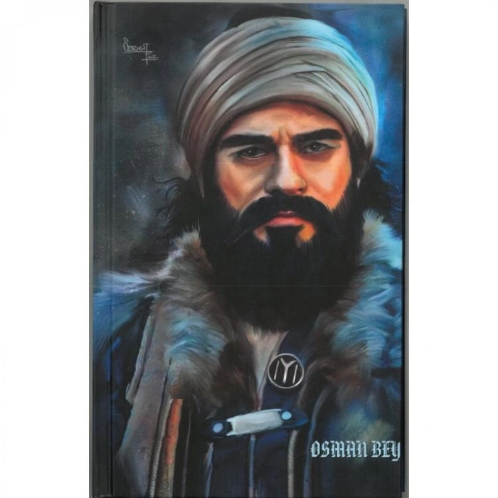 DARK İSTANBUL OSMANLI PADİŞAHLARI SERİSİ SERT KAPAK ÇİZGİSİZ NOT DEFTERİ OSMAN BEY
