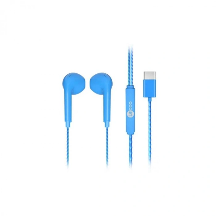 LENOVO LECOO EH104 TYPE-C KABLOLU KULAKİÇİ MİKROFONLU KULAKLIK MAVİ