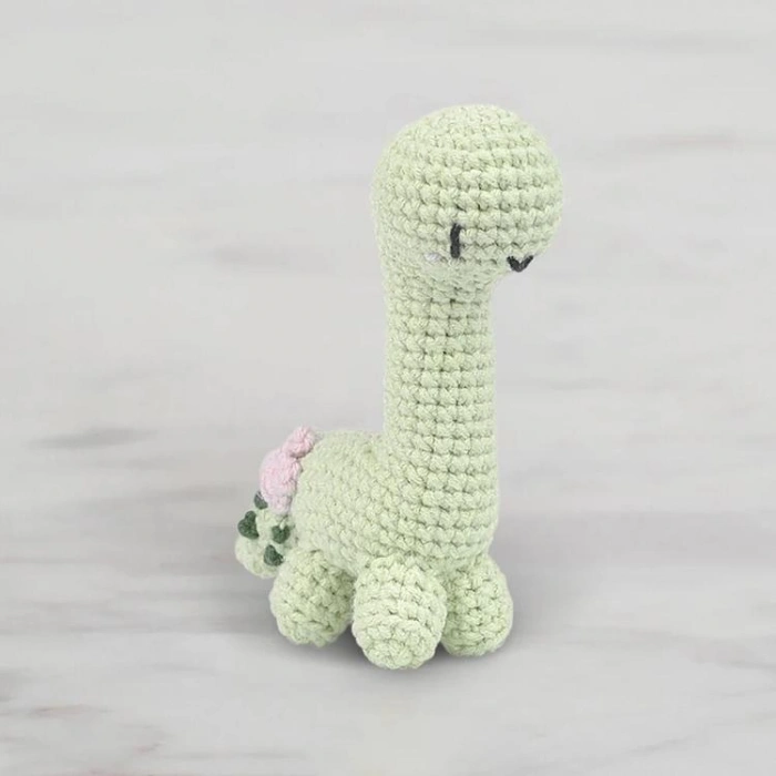 HELLO CRAFTS EASY HC131 CROCHET MİNİ AMIGURUMI ÖRGÜ KİTİ - SEVİMLİ DİNOZOR DİNO (1 SET)