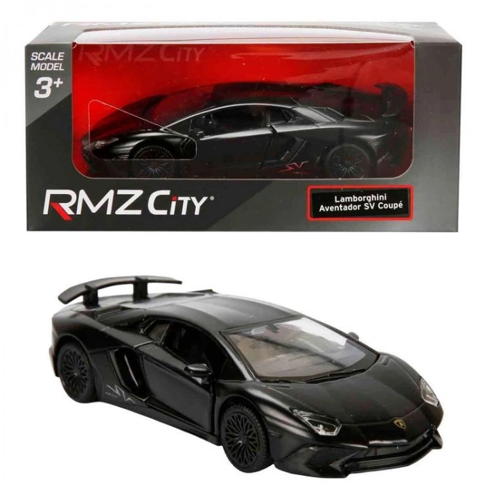 SUNMAN 554990M RMZ CITY 1:32  DARK SERİSİ LAMBORGHINI AVENTADOR SV COUPE DIE CAST MODEL METAL ARABA KUTULU 5+  -TEKLİ
