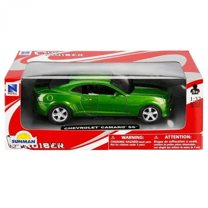 SUNMAN 50193B CITY CRUISER 1:32 AMERICAN SERİSİ CHEVROLET CAMARO SS DIE CAST MODEL METAL ARABA KUTULU 5+  -TEKLİ