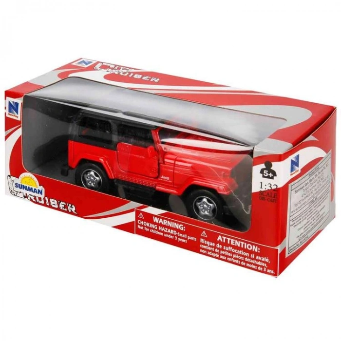 SUNMAN 54163 CITY CRUISER 1:32 AMERICAN SERİSİ JEEP WRANGLER DIE CAST MODEL METAL ARABA KUTULU 5+  -TEKLİ