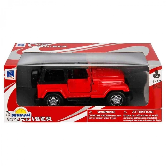 SUNMAN 54163 CITY CRUISER 1:32 AMERICAN SERİSİ JEEP WRANGLER DIE CAST MODEL METAL ARABA KUTULU 5+  -TEKLİ