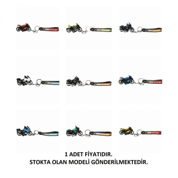 SUNMAN MY66 1:16 ÇEK BIRAK KLASİK MOTOSİKLET ANAHTARLIK - TEKLİ