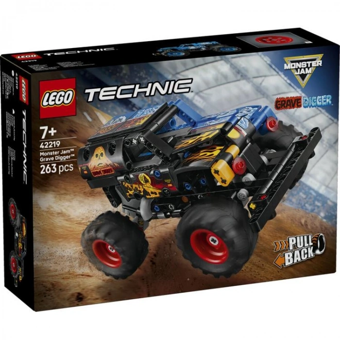LEGO TECHNIC 42219 ÇEK BIRAK MONSTER JAM BUZ VE ATEŞ 263 PARÇA 7+