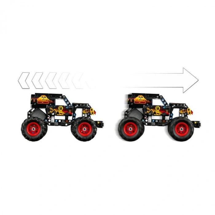 LEGO TECHNIC 42219 ÇEK BIRAK MONSTER JAM BUZ VE ATEŞ 263 PARÇA 7+