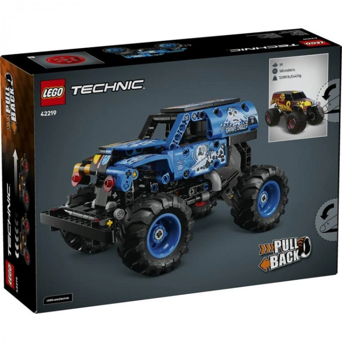 LEGO TECHNIC 42219 ÇEK BIRAK MONSTER JAM BUZ VE ATEŞ 263 PARÇA 7+