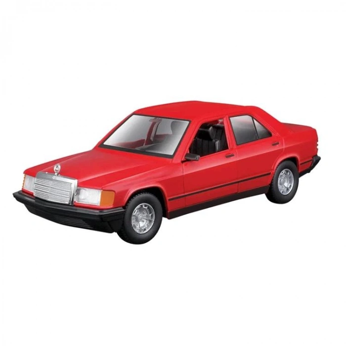 SUNMAN S01021103 1:24 BURAGO MERCEDEZ - BENZ 190 E2.6 KUTULU TEKLİ ARAÇ +3
