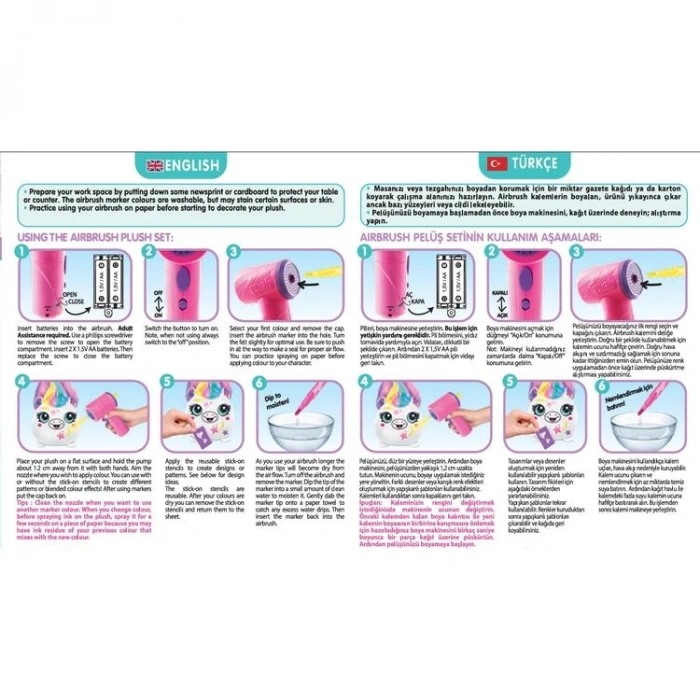 SUNMAN 3210 AİR 040 AIRBRUSH PLUSH HAİR IFFIC PELUŞ SQUISHY 6+