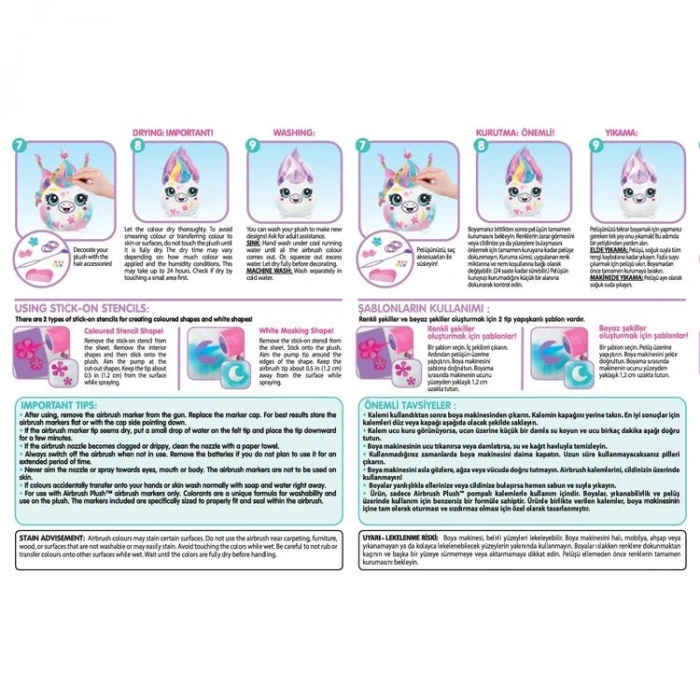 SUNMAN 3210 AİR 040 AIRBRUSH PLUSH HAİR IFFIC PELUŞ SQUISHY 6+