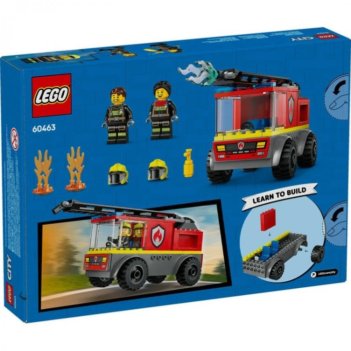 LEGO CITY 60463 MERDİVENLİ İTFAİYE KAMYONU 82 PARÇA 4+
