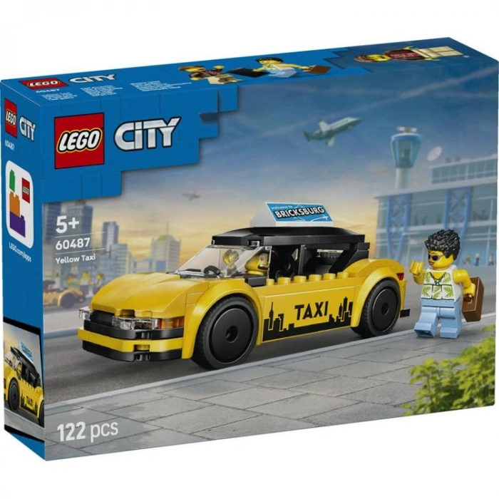 LEGO CITY 60487 SARI TAKSİ 122 PARÇA 5+