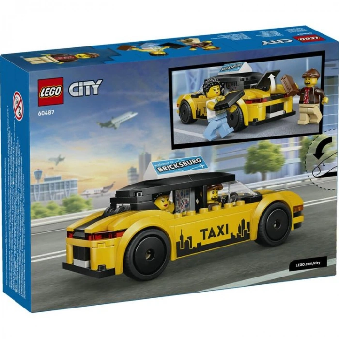 LEGO CITY 60487 SARI TAKSİ 122 PARÇA 5+