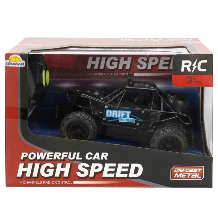 SUNMAN 599A DIE CAST METAL 1:20 UZAKTAN KUMANDALI OFF ROAD ARABA +3