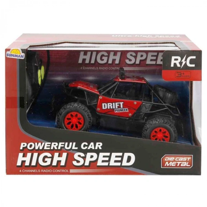 SUNMAN 599A DIE CAST METAL 1:20 UZAKTAN KUMANDALI OFF ROAD ARABA +3