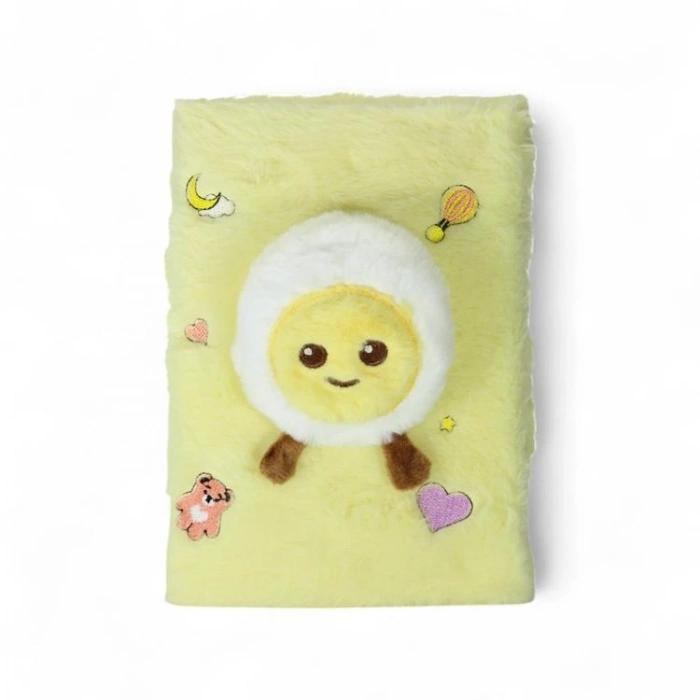 KAR YLMZ.PD-106  SÜPER HAYVANLAR KABARTMALI PELUŞ HATIRA DEFTERİ ÇİZGİLİ