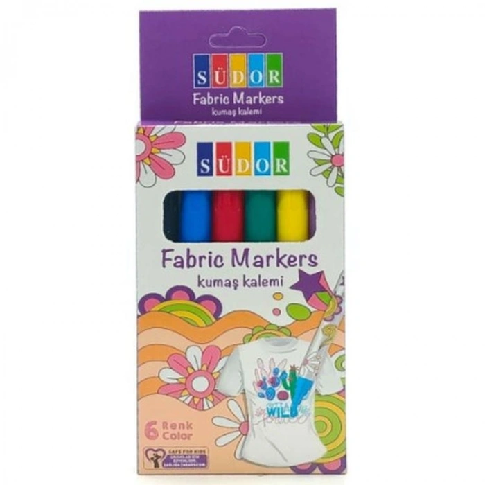 SÜDOR AK05 KUMAŞ KALEM SETİ 6 RENK