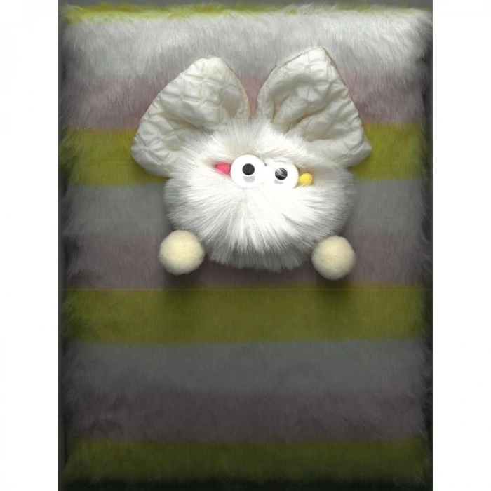 KAR YLMZ.PD-110  GÖZLÜKLÜLER KABARTMALI PELUŞ HATIRA DEFTERİ ÇİZGİLİ