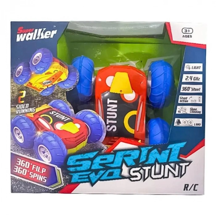 4İ 989-11 UZAKTAN KUMANDALI IŞIKLI AKROBAT ARABA  3+