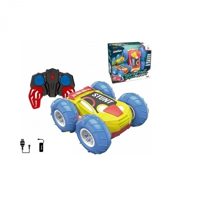 4İ 989-11 UZAKTAN KUMANDALI IŞIKLI AKROBAT ARABA  3+