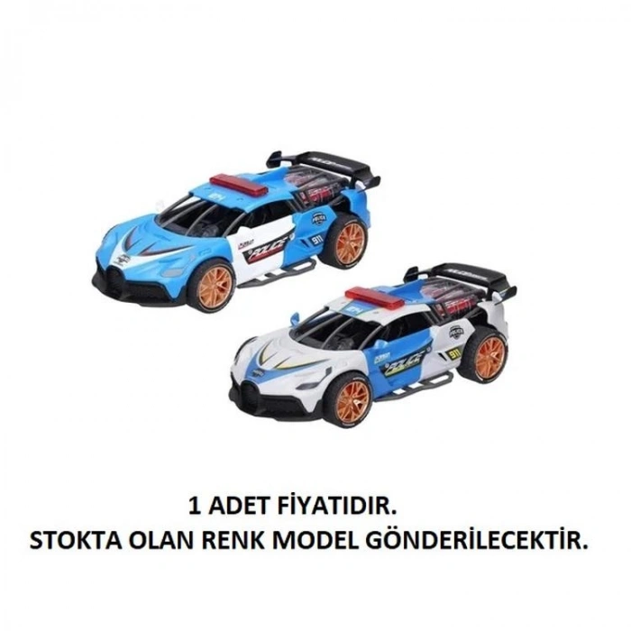 4İ D500-23 SÜRTMELİ SESLİ IŞIKLI POLİS ARABASI  3+ TEKLİ