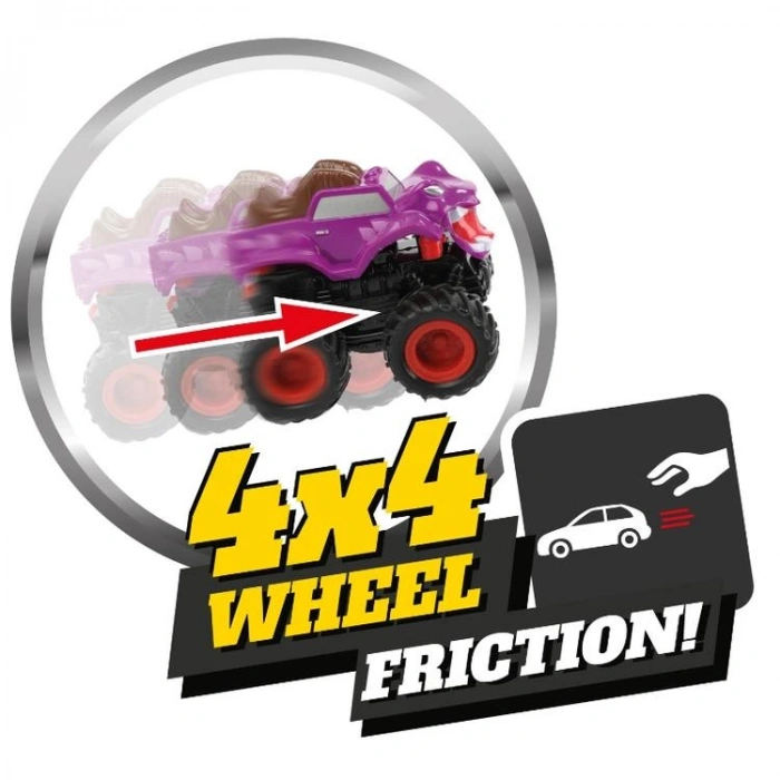 4İ KLX500-136 MONSTER KOCA TEKER SÜRTMELİ 4X4 ARABA  3+ TEKLİ