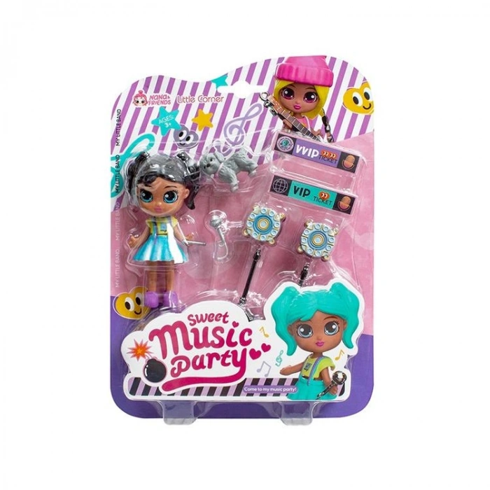 4İ LC3389 NANA VE ARKADAŞLARI AKSESUARLI MÜZİK  PARTİ BEBEK OYUN SETİ 3+