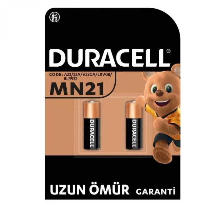 DURACELL MN21 ÖZEL ALKALİN PİL 12V 2 Lİ  TEK KARTELA