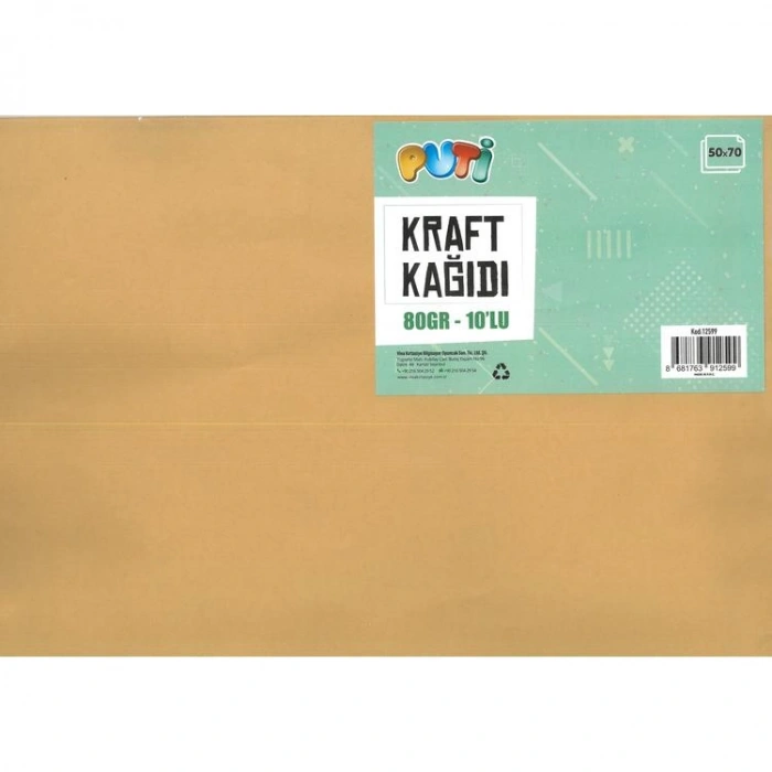 PUTİ 12599 KRAFT KAĞIDI  50x70 80GR. 10LU