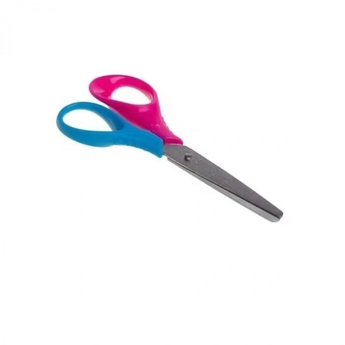 PUTİ 02002  CETVELLİ ÇİFT RENK OKUL MAKASI  - TEKLİ