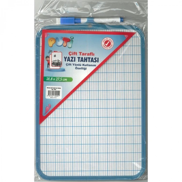 PUTİ 4551 ÇİFT TARAFLI YAZI TAHTASI 18.8x27.5cm - TEKLİ