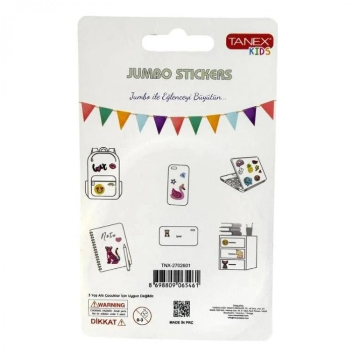 TANEX KIDS TNX-2701401 JUMBO STICKER - SQUISHY JUMBO PUFFY PAPYONLU KÖPEK - 1 ADET
