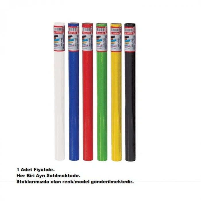 İNOX 4322 YAPIŞKANLI RULO ASETAT 45cmx2m KARIŞIK RENK - TEKLİ