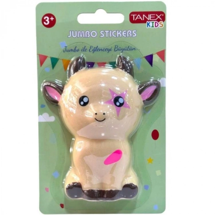 TANEX KIDS TNX-2702001 JUMBO STICKER - SQUISHY JUMBO PUFFY SEVİMLİ KEÇİ - 1 ADET
