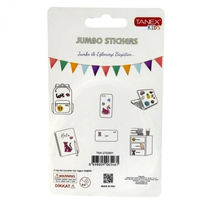 TANEX KIDS TNX-2702001 JUMBO STICKER - SQUISHY JUMBO PUFFY SEVİMLİ KEÇİ - 1 ADET