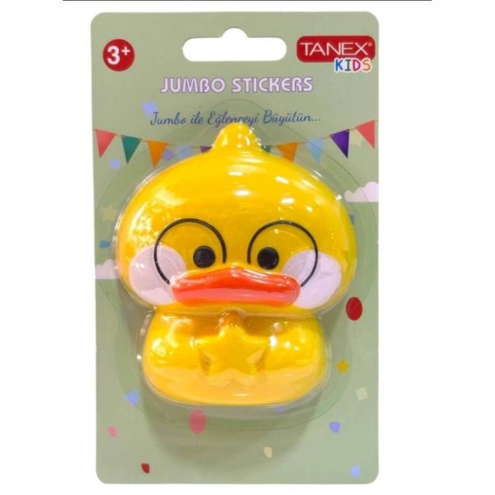 TANEX KIDS TNX-2702201 JUMBO STICKER - SQUISHY JUMBO PUFFY KÜÇÜK ÖRDEK - 1 ADET
